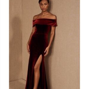 BHLDN Fawn Velvet Dress Size 4